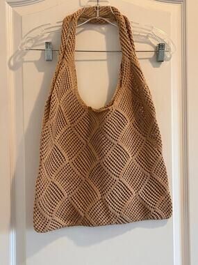 Crochet Knit Hobo Bag